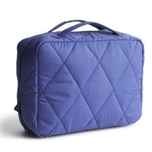 Vera Bradley Quilted Blue Hanging Travel Organizer, NWT